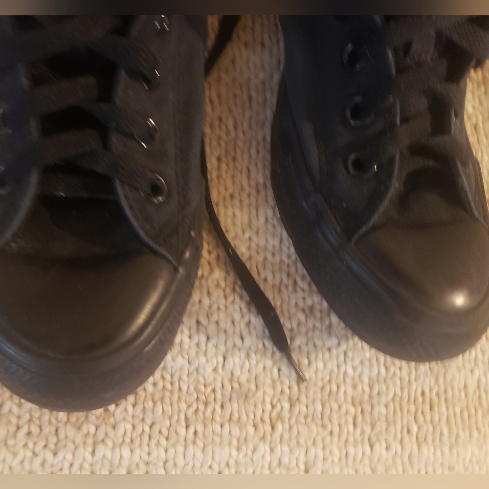 Converse Chuck Taylor All Star Low – Monochrome Triple Black Unisex Men7/Woman9 - Picture 7 of 11